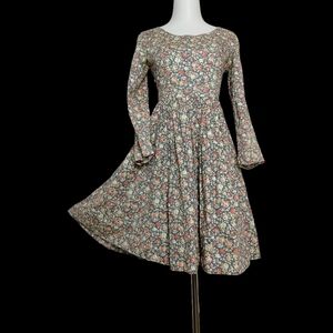 Elegant Floral Long Sleeve Dress